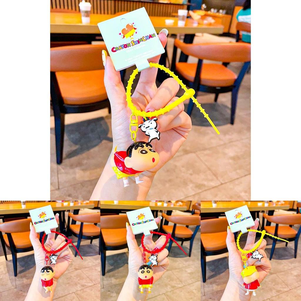 Adorable Pvc Cartoon Crayon Shin-chan Keychain For Kids Birthday Gifts
