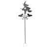 Witch Weather Vane Iron 360 Degree Rotation Bat Witch Vane Decor for Yard and Garden
