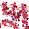 2M Heart Tinsel Garland Love Sequins Ceiling Decor Valentines Garland DIY Decorative Garland Hanging Decor Valentines Party