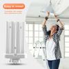 Fresh 220V 27W 4 Pin Rows 6500K Double-H Quad Tube Compact Fluorescent Lamp Light Bulb