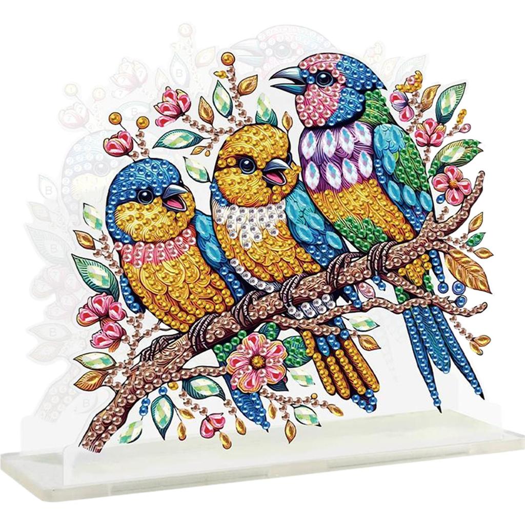 Acrylic Candle Diamond Painting Napkin Rack Decor Tabletop Diamond Painting Napkin Holder 5D DIY Diamond Art Paper Storage Rack