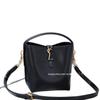 YSL Classic Black Leather Bucket Bag LE37 – Women's Versatile Single Shoulder Crossbody Bag
