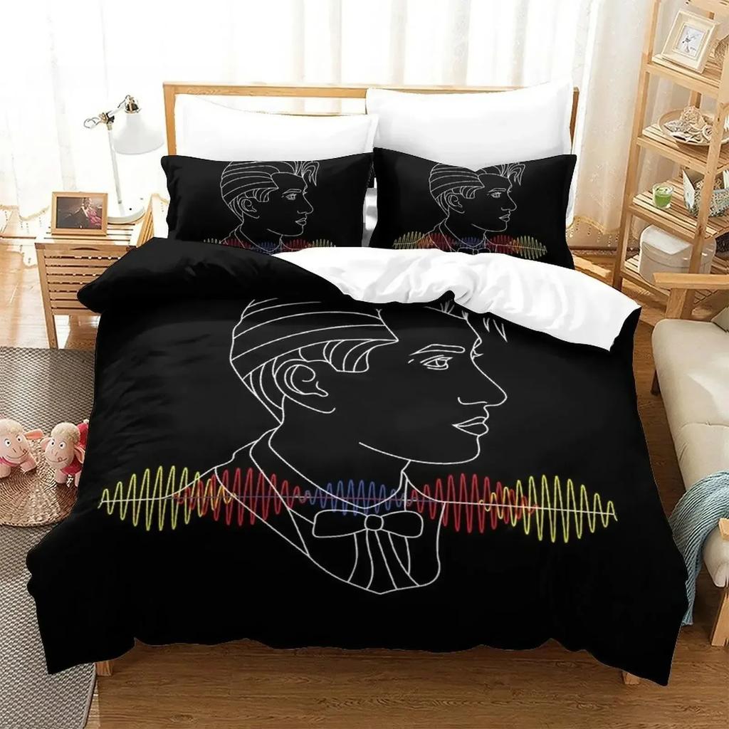 Nová ložní souprava Arctic Monkeys Jednolůžko Dvojlůžko Plná Velikost Queen King Ložní souprava Aldult Dítě Ložnice Sady povlečení 3D Tisk prostěradlo