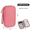 Double Layer Data Cable Storage Pouch Cross Border Hot Sale Travel Charger Organizer Handheld Compact Bag