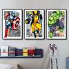 Poster Supereroi Avengers Spiderman Hulk Iron Man Captain America Figura Marvel Pittura su Tela Arte da Parete Decorazione Stanza Bambini Regalo