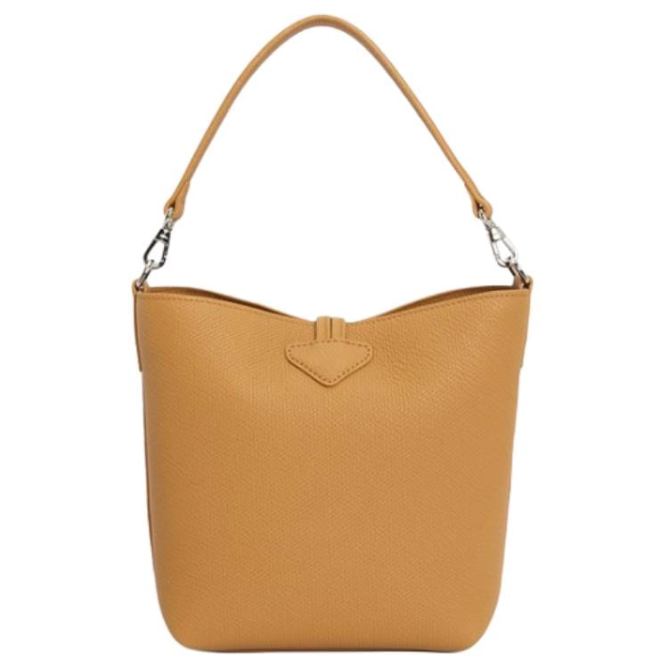 LONGCHAMP Le Roseau Cow Leather Handbag Women's Walnut 10314HFP371