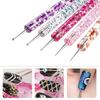11Pcs Set Portable Nail Art Dotting Pen Crystal Beads Handle Dual-ended Drawing Painting Rhinestones Gems Pens Manicure Tools