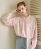 NONLOCAL Scarf Draping Blouse - Light Pink