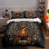 Golden Scorpion Design Bedding Duvet Cover Sets Duvet Covers Pillowcases Gifts (1 * Duvet Cover 2 * Pillowcases, Without Duvet Insert)
