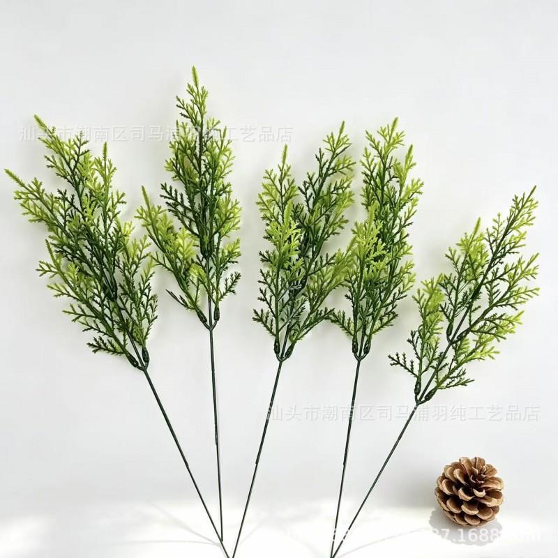 Artificial Pine Spruce Branch Decor Christmas Home Office Table Decoration Nordic Ins Style Plastic Floral Accent