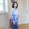 Shiz Madam Pleated Jacket Watercolor Flower J31708