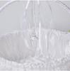 European Style Milky White Flower Girl Basket for Weddings