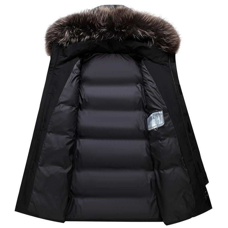 Trendige, mittellange Daunenjacke für Herren – Winterkollektion 2025