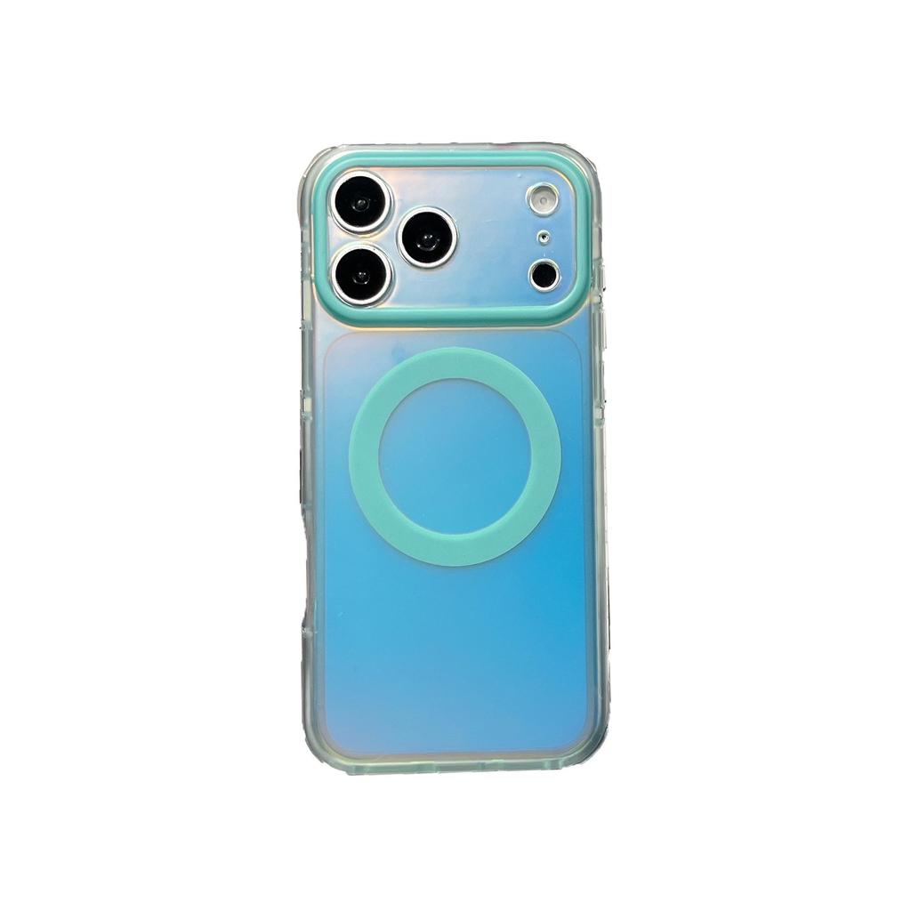 Colorful Aurora Magnetic Phone Case for iPhone 14/15/16/17 Pro Max