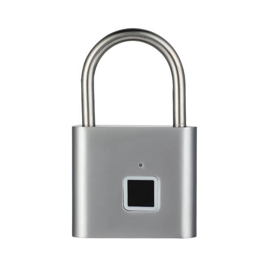 Chytrý visací zámek otisků prstů USB dobíjecí bezklíčový biometrický zámek Heavy Duty Alloy Venkovní ohradník Školní skříňka do tělocvičny Elektronický zámek na otisk prstu