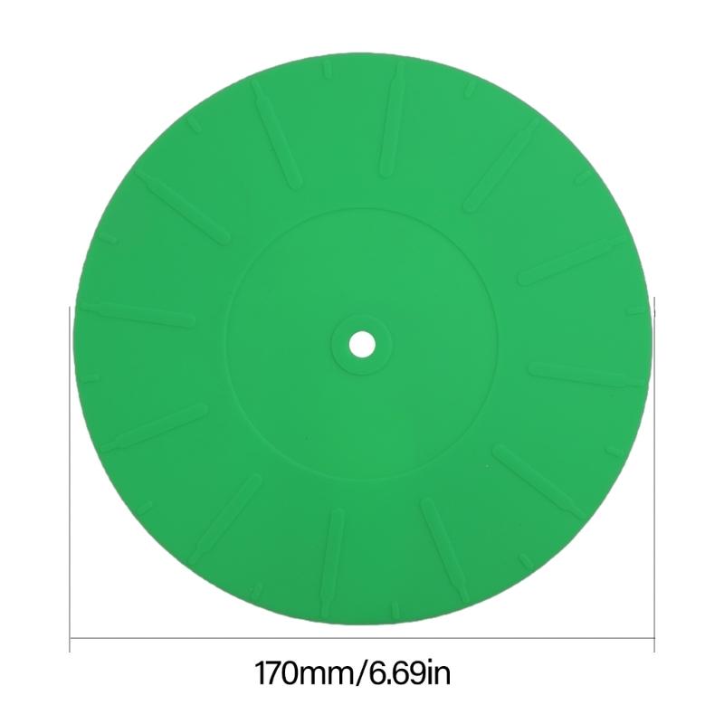 Silicone Turntables Mats AntiStatic Slipmat for Vinyls Record Player with Vibration Control and Noise Reduction