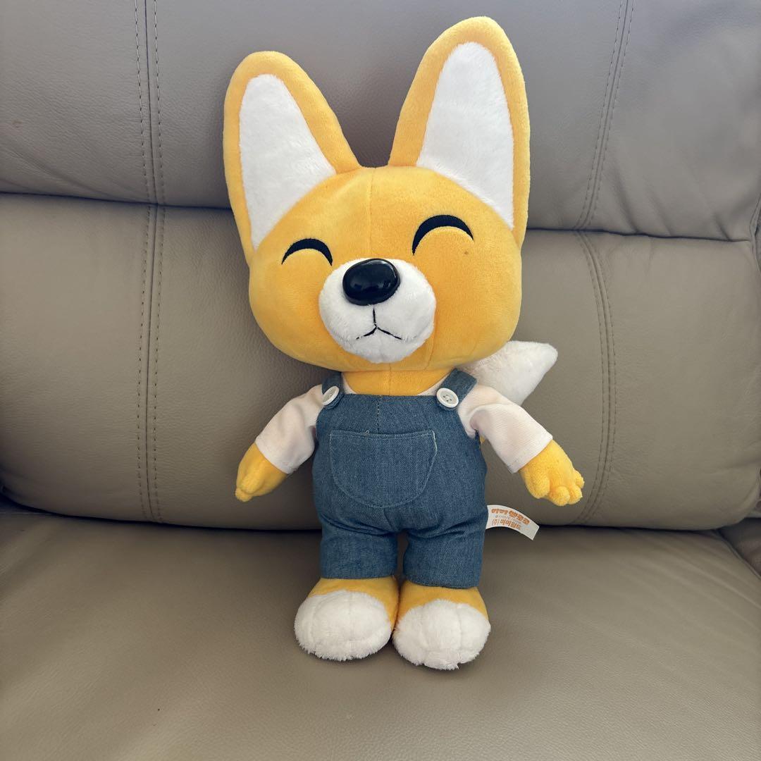 

[Б/У] Плюшевый Пороро Эдди Джинсовый комбинезон 34см х 18см Корея