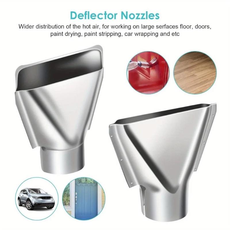 9 PCS hot air gun nozzle stainless steel universal nozzle accessories, precision nozzle accessories for welding tools