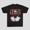 Relaxed Street-style Pure Cotton Short-sleeve T-shirt with Direct-printed Portrait Graphics and Boxing Short Sleeves Tops