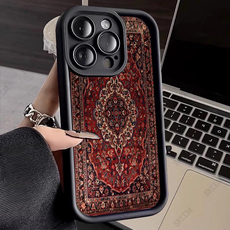 Dark Totem Pattern Silicone Phone Case for Samsung Galaxy S25 Ultra S24 FE S23 Plus S22 S21 S20 A15 A35 A54 A55 5G Soft Cover