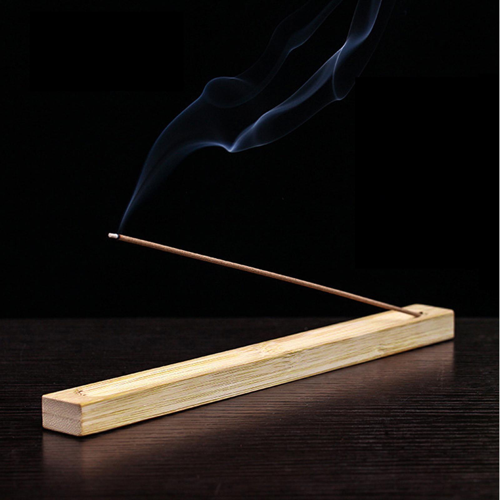 

Wood Incense Holder For Sticks With Adjustable Angle, Incense Stick Holder With Ash Catcher,Stick Incense Burner One Size жёлтый