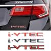 Car 3D Metal i-VTEC VTEC Car Rear Trunk Body Emblem Badge Stickers For Honda CRV City Civic Hornet City Accord Insight