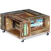 VidaXL Coffee Table Solid Reclaimed Wood 70 X 70 X 35 Cm