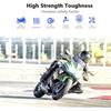 Für Kawasaki Ninja 650 Windschutzscheibe Doppelblasen-Windschutzscheibe Windabweiser für Kawasaki Ninja 650 EX650 ER6F 2017-2019(Transparent)