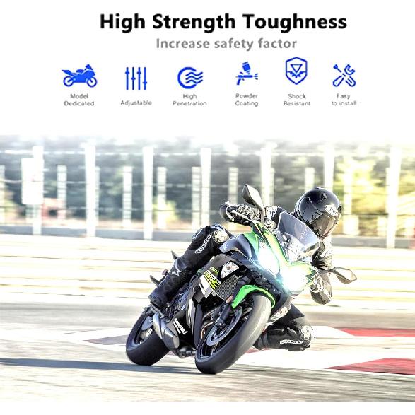 Für Kawasaki Ninja 650 Windschutzscheibe Doppelblasen-Windschutzscheibe Windabweiser für Kawasaki Ninja 650 EX650 ER6F 2017-2019(Transparent)