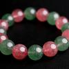Eigado Strawberry Green Quartz 16 Inner Natural Power Good Luck & Bracelet, Beads, 13mm, Diameter Approx. 17cm, Stone, Stone, Charm,