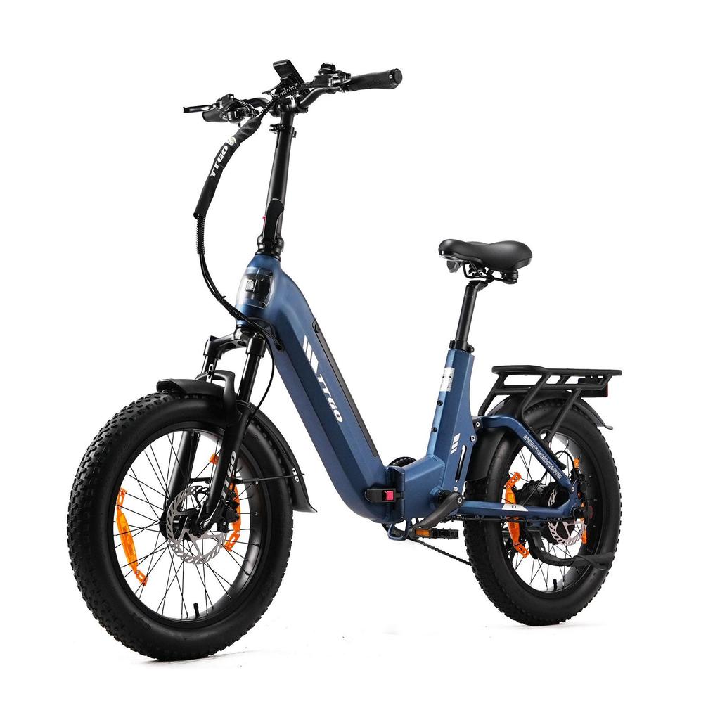 Składany Rower Elektryczny TTGO F7, Bateria 48V 15Ah, Hydrauliczne Hamulce Tarczowe