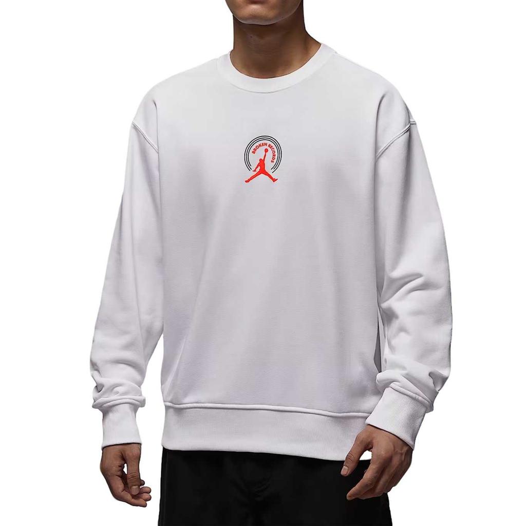 Jordan Brooklyn Fleece Crewneck Knit Long Sleeve Sweatshirt Men sweatshirt IQ2981-100