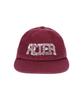 ALTER STUDIO Washed Zigzag Logo Cap_Burgundy