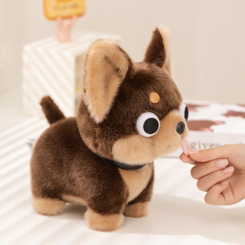 Große Augen Chihuahua Plüschtiere Zimmerdeko Kuscheltiere Welpen Plüsch Lustige Cartoon Kuscheltier Hundepuppe Kinder Weihnachten Geburtstagsgeschenke