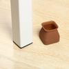 Transparent Table Foot Cover Chair Protector 3.7*3.7*3cm Anti-slip 16PCS