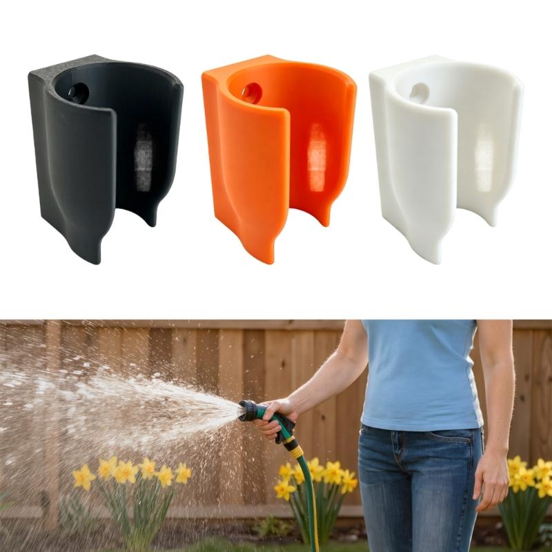 Balcony Hose Holder for Wall Storage In Garage and Wash Space with Wide Curved ABS Bracket for Coiled Hose Rest