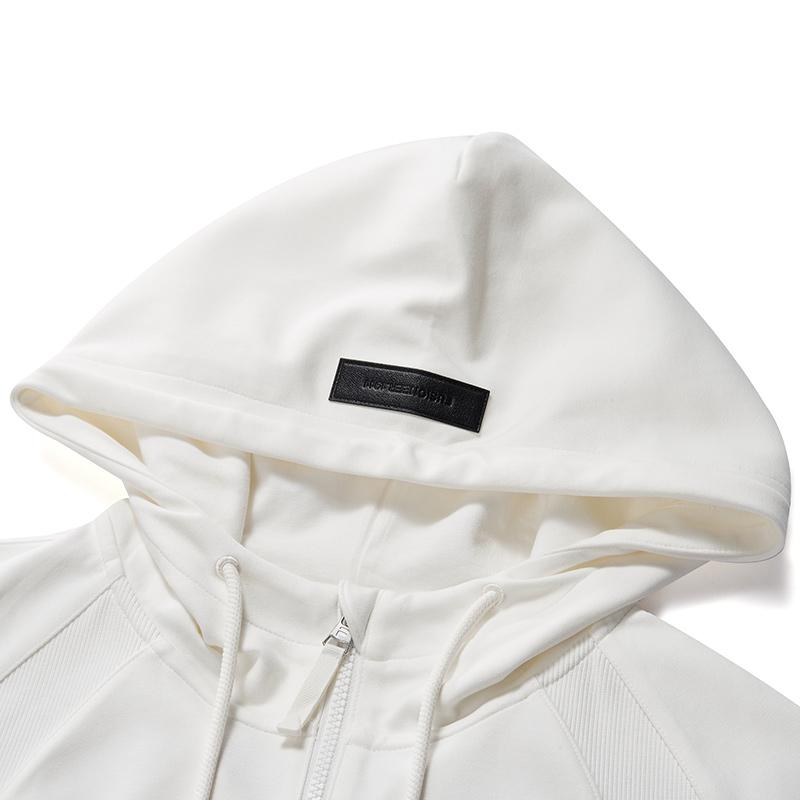 Fila Fusion Casual Color Block Hooded Sweatshirt Women Tops Cloud-White T11W446208FWT
