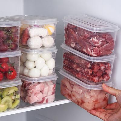 10 Stück 700ml/23.67oz lebensmittelechte gefrorene Aufbewahrungsbehälter Kühlschrank Plastikbox