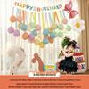Xiaohongshu First Birthday Balloon Decoration Set for Boys and Girls: Party Background Scene Arrangement
