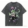 T-shirt lavata Code Geass Abbigliamento personalità Nuovo modello T-shirt anime Abbigliamento per tutto l'anno Coppie Taglie forti Unisex Classico