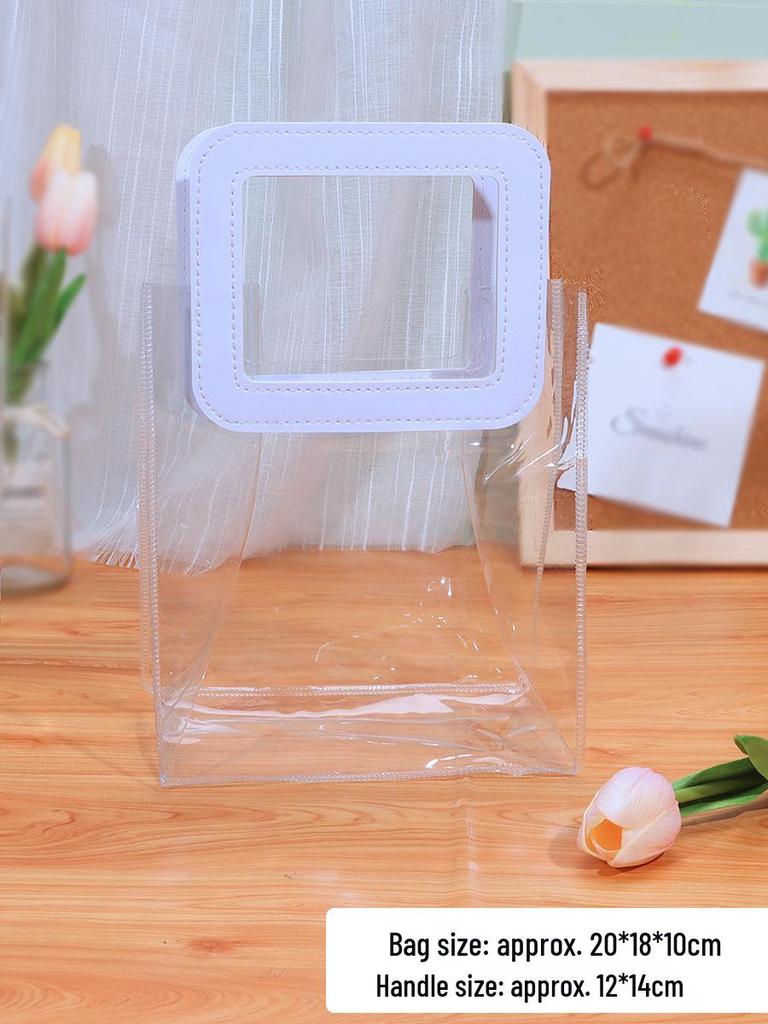 Teacher's Day DIY Tote Bag: Transparent PVC for Children's Graffiti Art