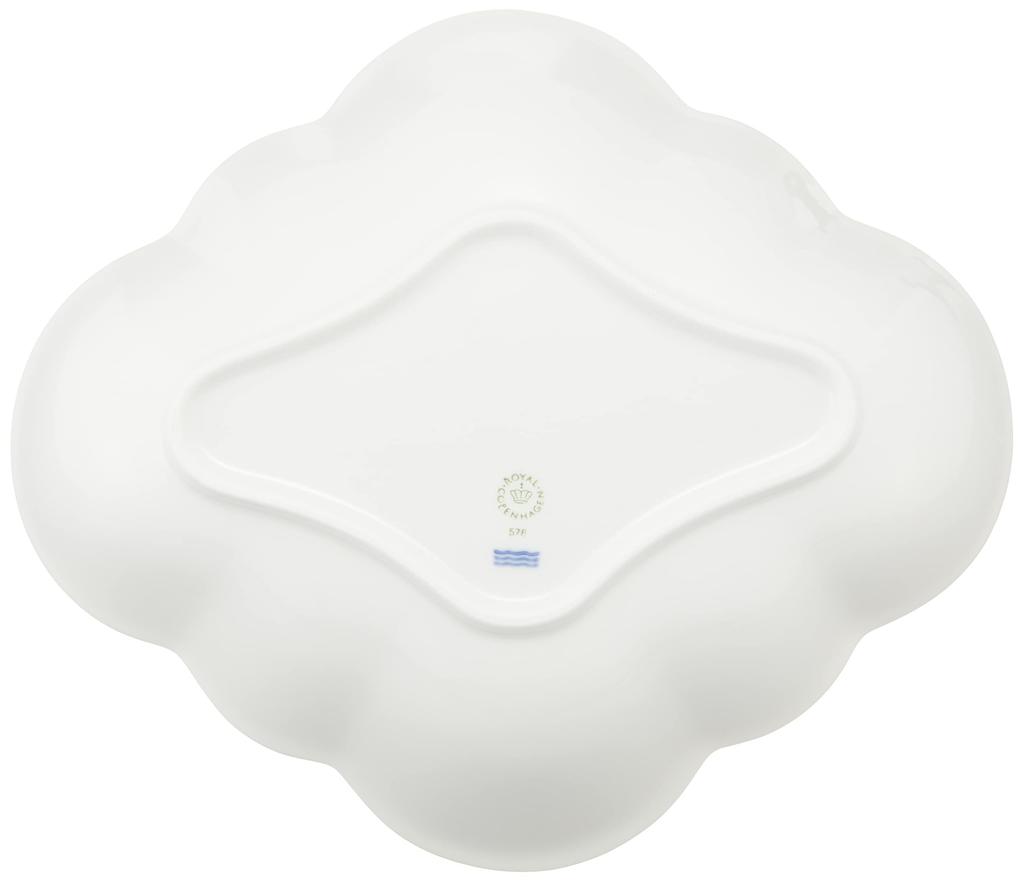 Importierte Royal Copenhagen Weiße Palmette Blumenschale 26cm Hochzeitsgeschenk 1016963 [Reguläres Produkt]