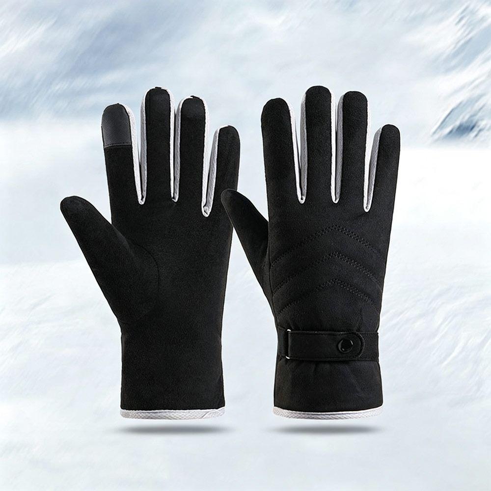 Windproof Cycling Gloves Touchscreen Thickened Thermal Gloves Fashion Winter Gloves for Men