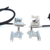 BSR673 Electric Sunroof Repair Track Drive Pull Bowden Cables Left and Right With Metal Mounting Bracket Hinges for Renault Clio MK2 1998-2012