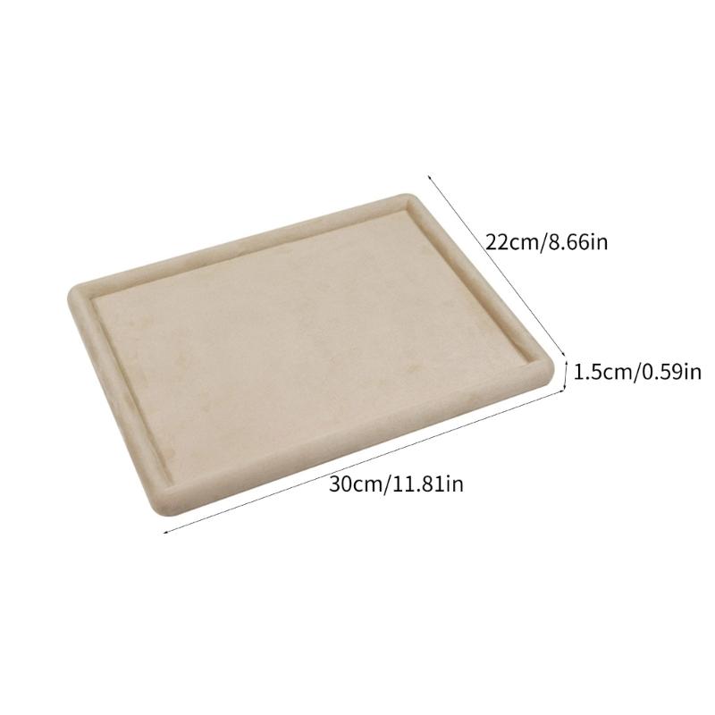 Stylový podnos na šperky s měkkým materiálem Minimalistický organizér do zásuvky na šperky Zaoblený prázdný držák na doplňky