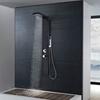 VidaXL Système de panneau de douche Aluminium Mat Noir
