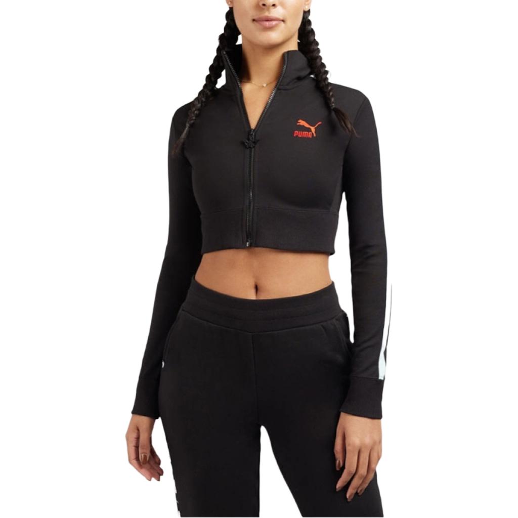 PUMA X Dua Lipa T7 Cropped Coat Women's Black 536628-01