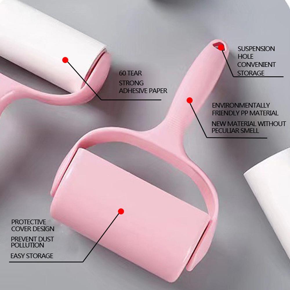 Zerreißbares, klebriges Haarrollenbürsten-Set, tragbar, einfach, klebrig, für Kleidung, Schreibtisch, Möbel, Haustierzupfer, Haarentfernungs-Reinigungswerkzeug