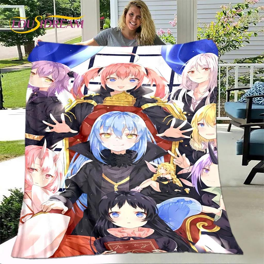 I Got Reincarnated As A Slime Anime Soft Plush Blanket,Flannel Blanket Throw Blanket for Living Room Bedroom Sofa Picnic Cover