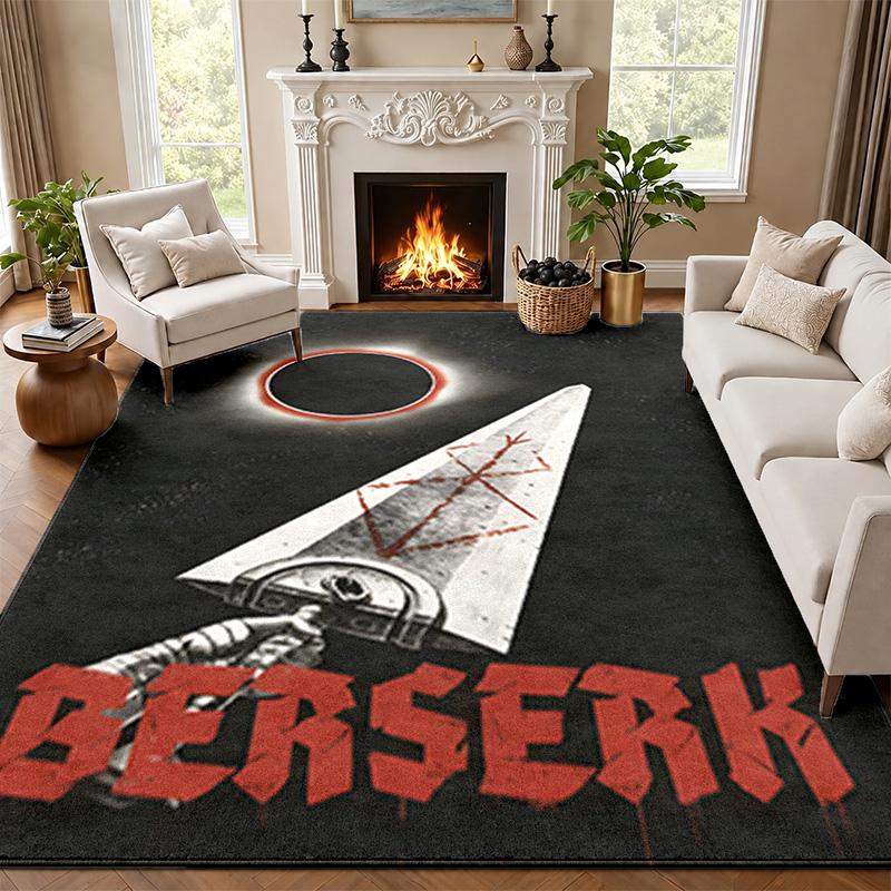 Tappetino Berserk per Porta d'Ingresso per Soggiorno o Camera da Letto Tappetino Protettivo Sotto Sedia Decorazione Ufficio Regalo di Natale Regalo di Compleanno